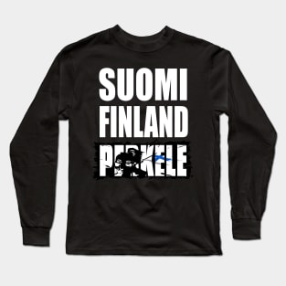 Suomi Finland Perkele Long Sleeve T-Shirt